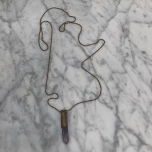 ✿✿ Long Crystal Pendant Necklace